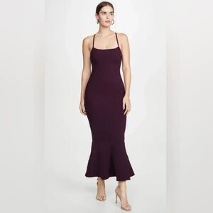 EUC Solace London Verla Midi Dress in Aubergine US8/UK12